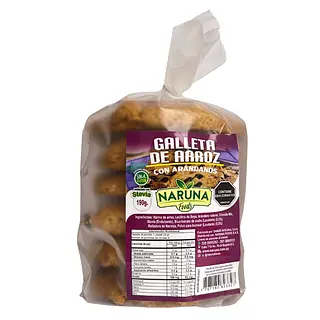 Galleta De Arroz Con Arándanos Naruna X6 Unds