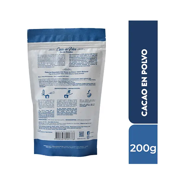 Cacao En Polvo 200g Lok