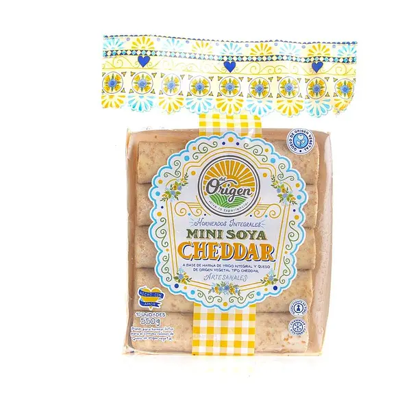 Deditos Mini Soya Cheddar 550g Del Origen