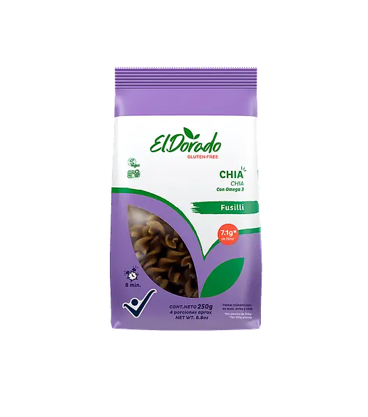 Pasta De Chía Fusilli 250g