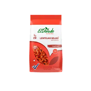 Pasta De Coditos De Lentejas Rojas 250g