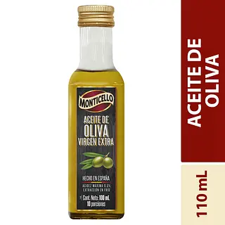 Aceite De Oliva Virgen Extra 100ml Monticello