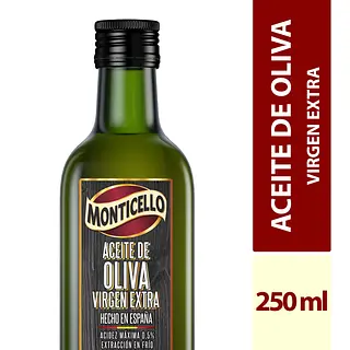 Aceite De Oliva Virgen Extra 250ml Monticello
