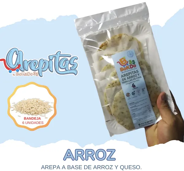 Gordita De Arroz Integral Con Queso
