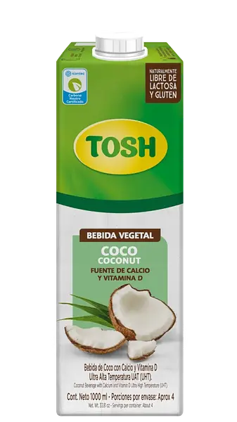 Bebida De Coco 1000ml Tosh - Sin Azucar