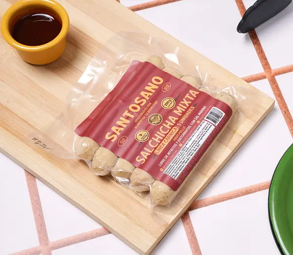 Salchicha Mixta Pavo Y Pollo 250g Santosano