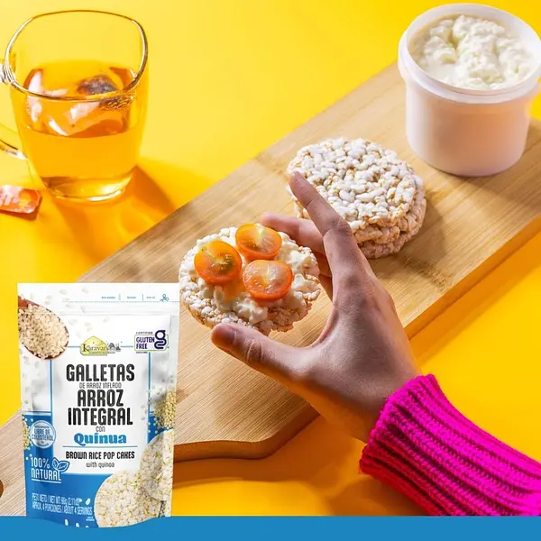 Galleta De Arroz Integral Inflado Con Quinua Karavansay 60g