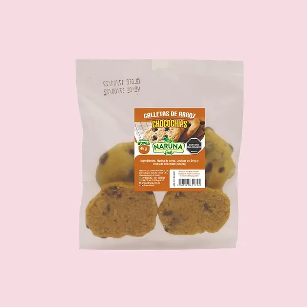 Galletas De Arroz Chocochips Naruna
