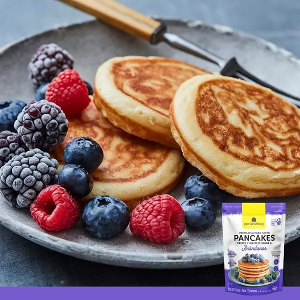 Premezcla Para Pancakes Sabor Arándanos 500g Karavansay