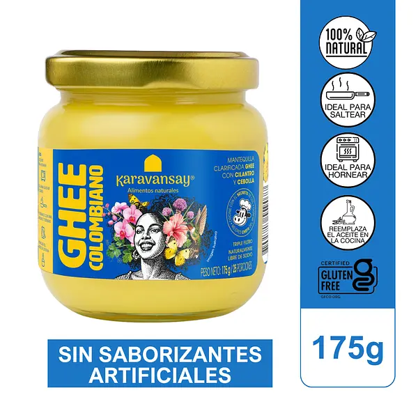 Mantequilla Ghee Colombiana 175g Karavansay
