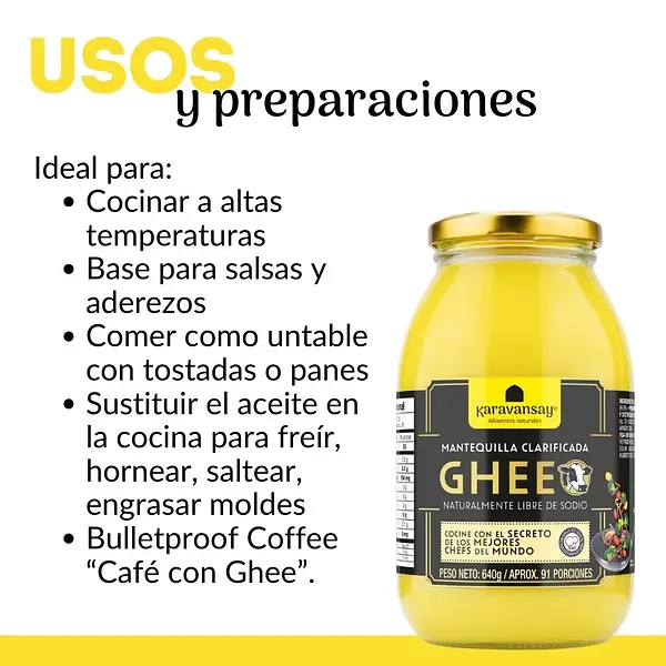 Mantequilla Ghee 640g Karavansay
