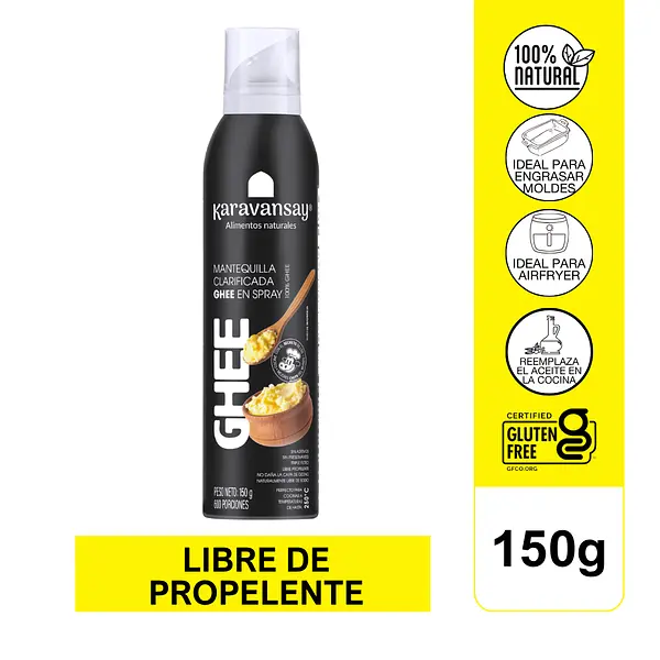 Mantequilla Ghee En Spray 150g Karavansay