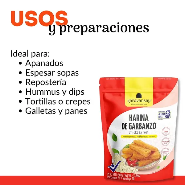 Harina De Garbanzo 500g Karavansay