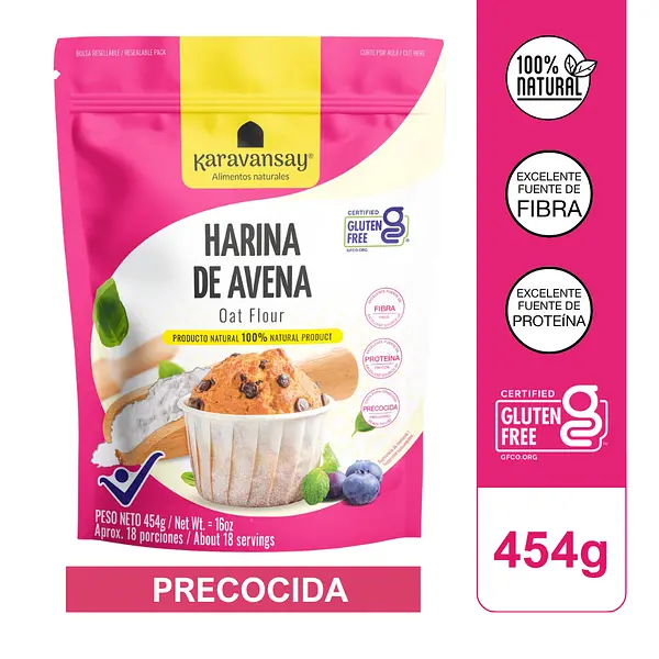 Harina De Avena 454g Karavansay