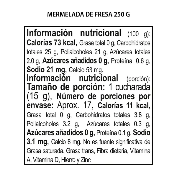 Mermelada De Fresa 250g Konfyt