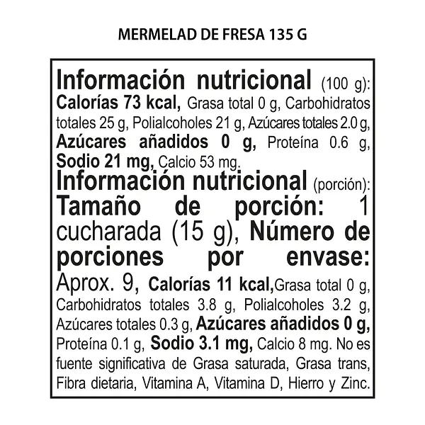 Mermelada De Fresa 135g Konfyt