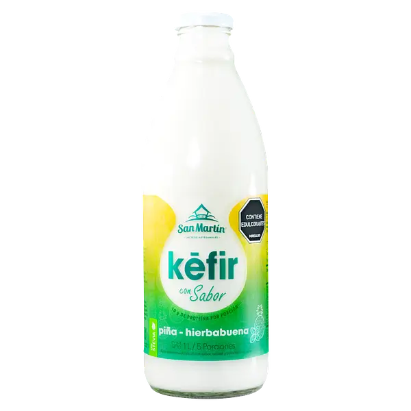 Kefir Piña Hierba Buena 1l San Martín Lácteos