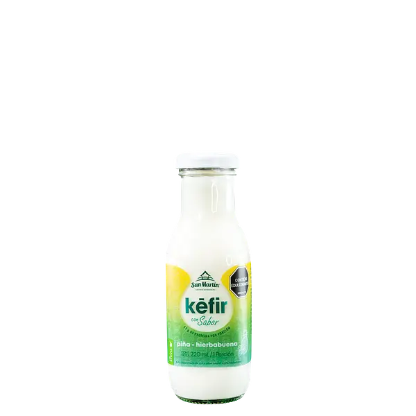Kefir Piña Hierba Buena 220ml San Martín Lácteos