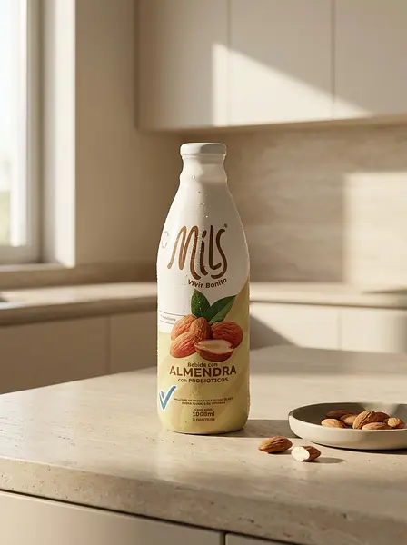 Bebida De Almendras Sin Endulzante 1000ml Mils