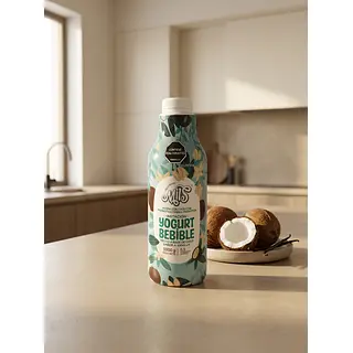Yogurt Bebible A Base De Coco Vainilla 1000gr Mils