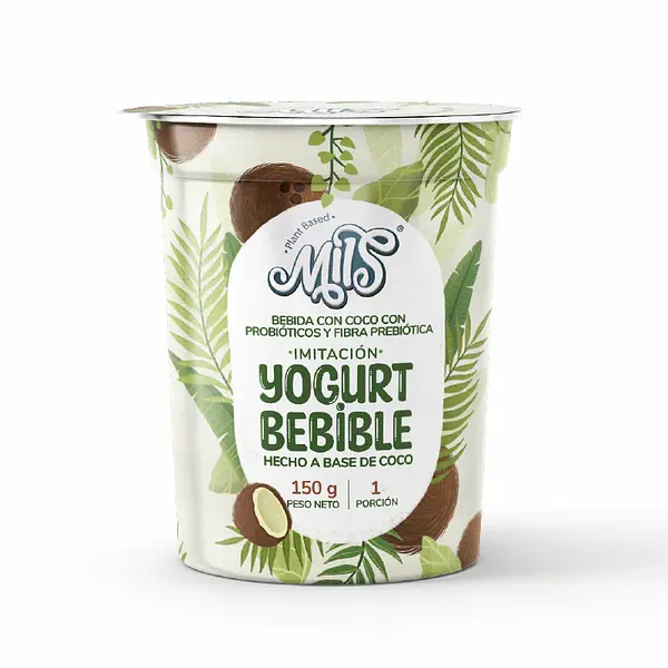 Yogurt Bebible A Base De Coco Natural 150g Mils