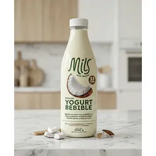 Yogurt Bebible A Base De Coco Natural 1000g Mils