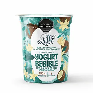 Yogurt Bebible A Base De Coco Vainilla 150g Mils