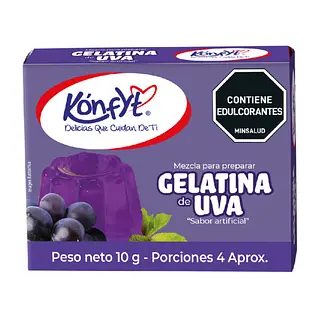 Gelatina De Uva 10g