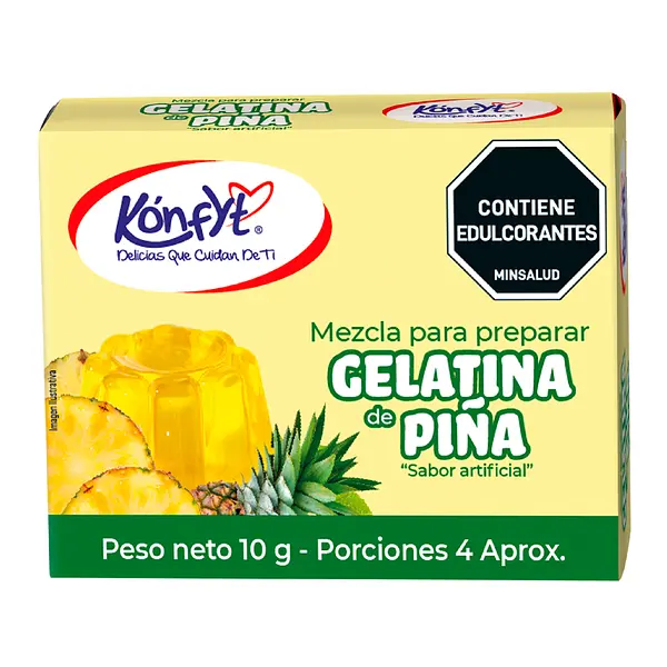Gelatina De Piña 10g