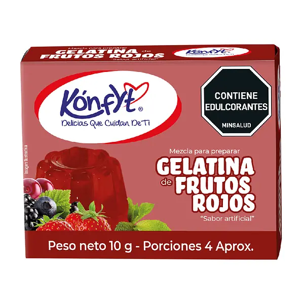 Gelatina De Frutos Rojos 10g