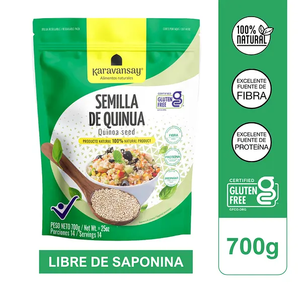 Semilla De Quinua 700g Karavansay
