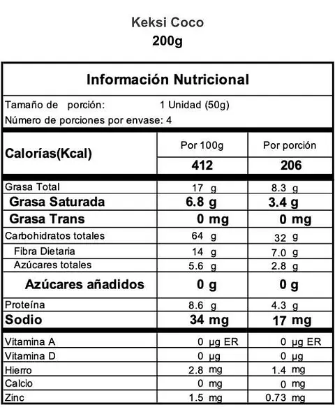 Keksi Coco X 200gr