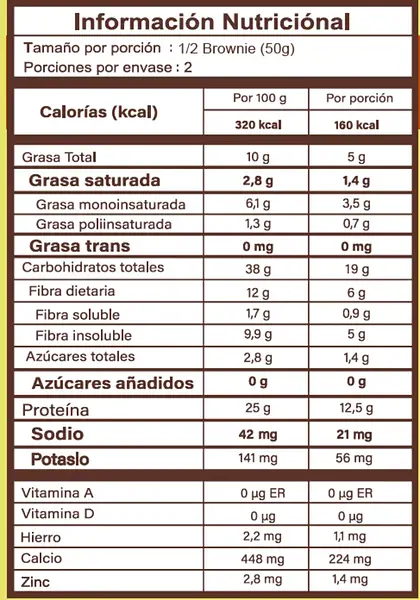 Brownie Mad Caramel 100g Elemental