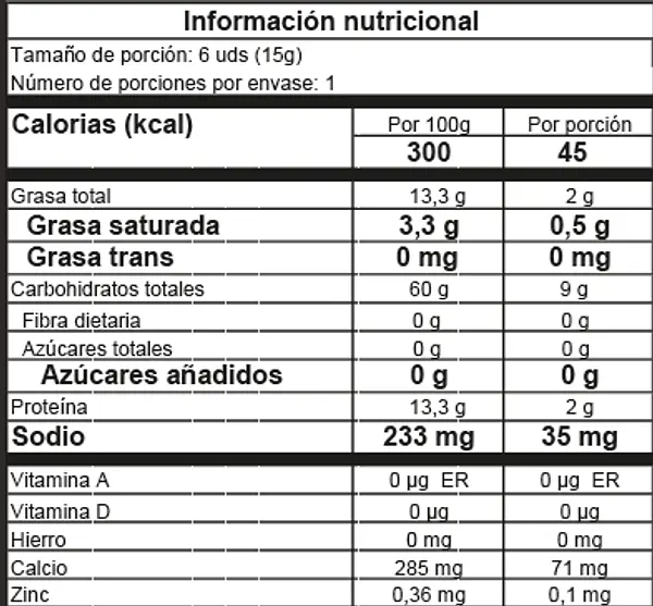 Rosquitas De Sagú 15g Mauka