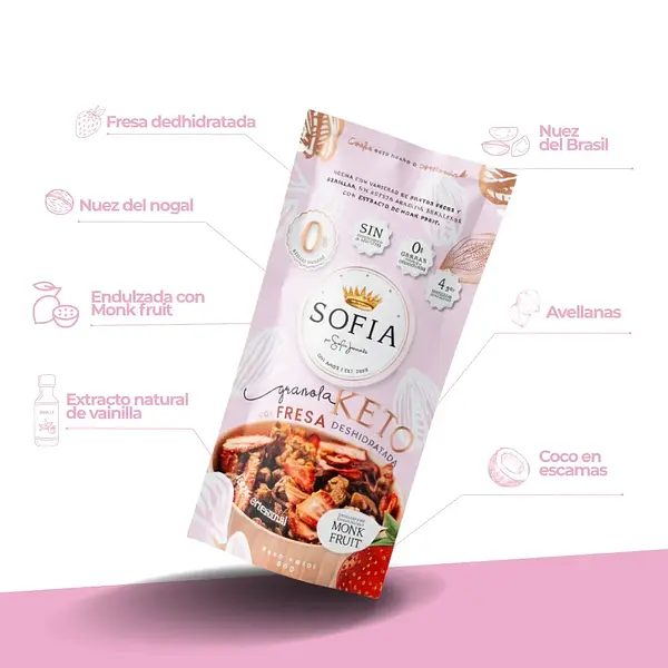Granolita De Fresa 35g Sofia Jaramillo