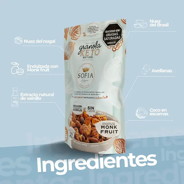 Granola Keto 300g Sofia Jaramillo