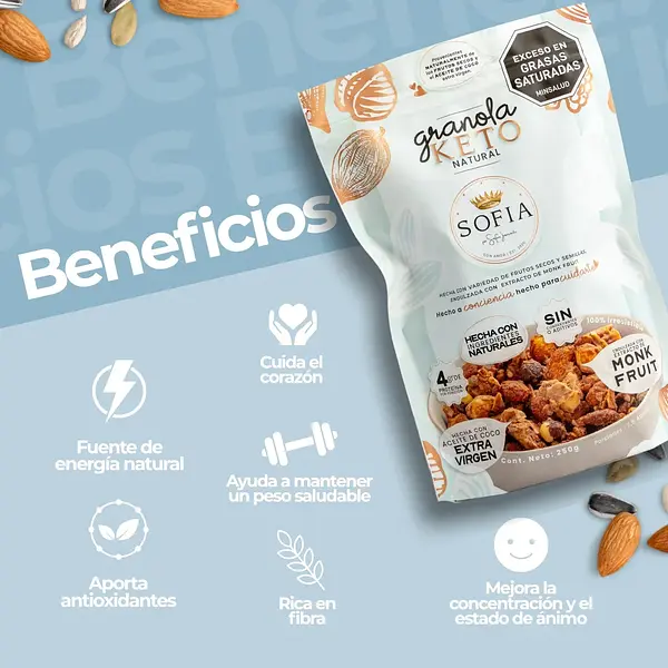 Granola Keto 300g Sofia Jaramillo