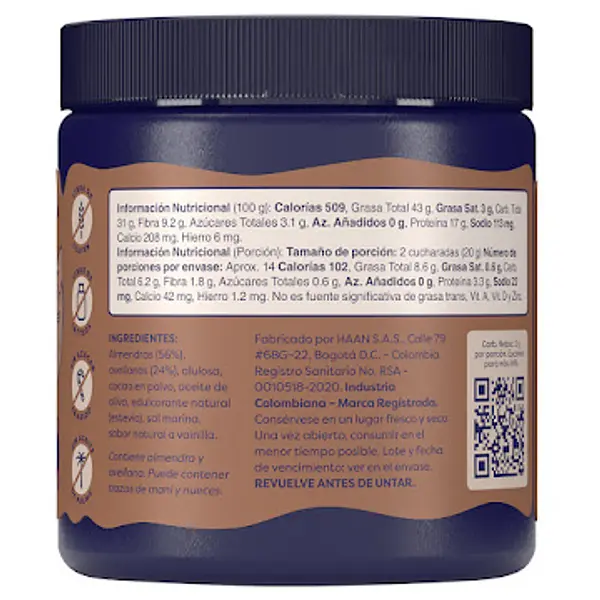 Esparcible De Almendras Y Avellanas Chocolate 284g