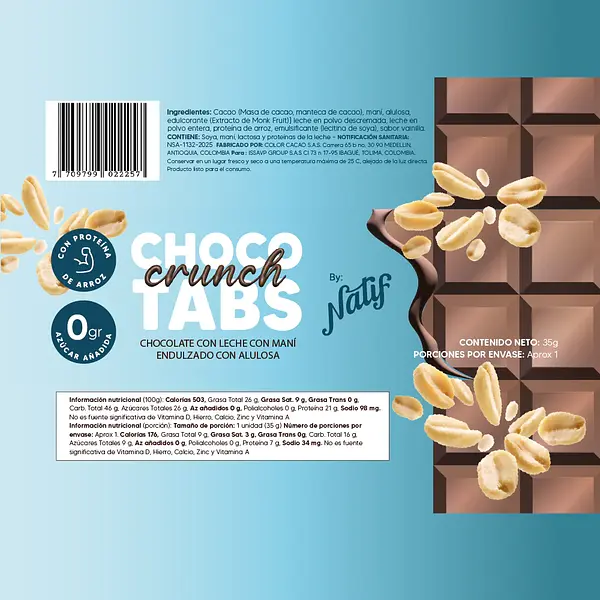 Chototabs Crunch Leche 35g