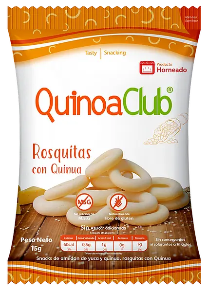Rosquitas Naturales De Quinoa 12g Quinoa Club