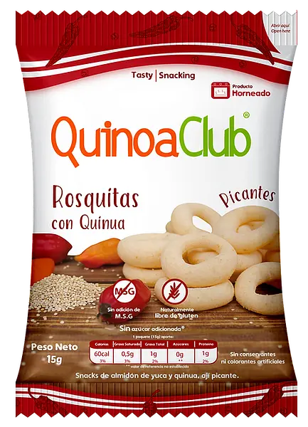 Rosquitas De Quinoa Picantes 12g Quinoa Club