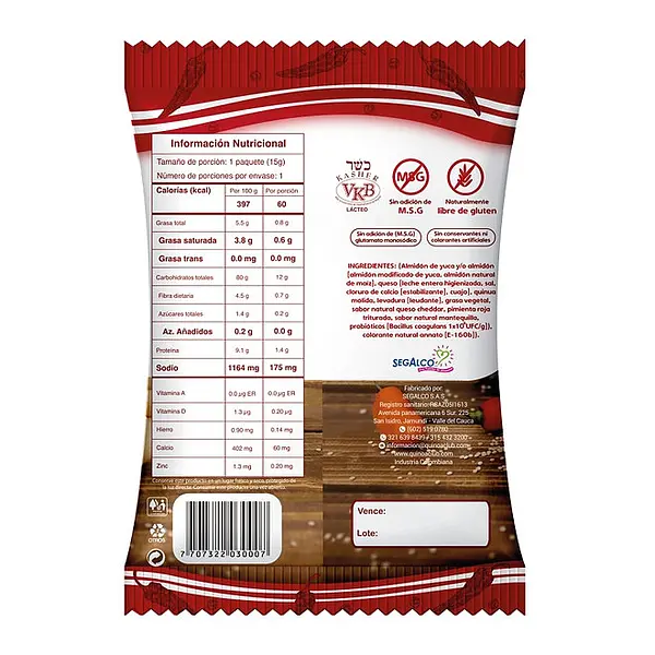 Rosquitas De Quinoa Picantes 12g Quinoa Club