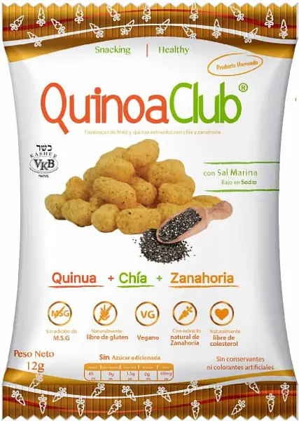 Snack Quinua+ Chía + Zanahoria 12g Quinoa Club