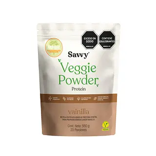 Veggie Powder Protein Vainilla 560g Savvy