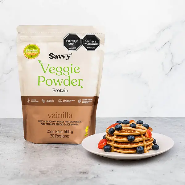 Veggie Powder Protein Vainilla 560g Savvy