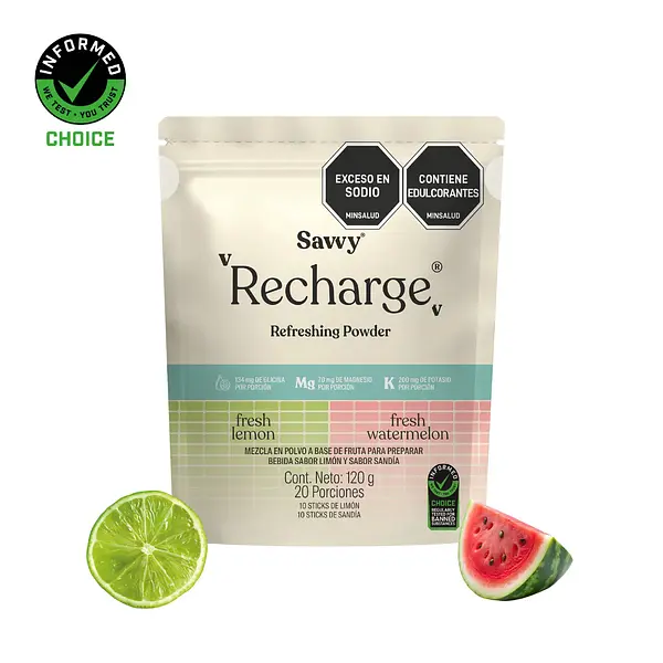 Recharge Surtido Limón Y Sandia 120g Savvy