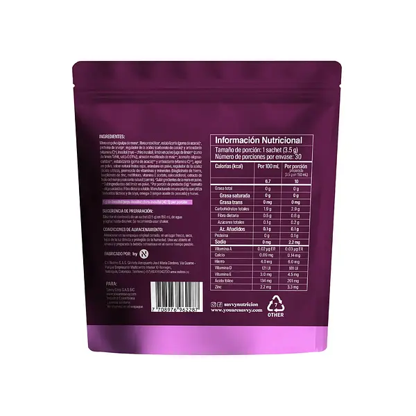 Innerbloom Frutos Rojos 105g Savvy