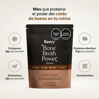 Bone Broth Power Chocolate 560g Savvy