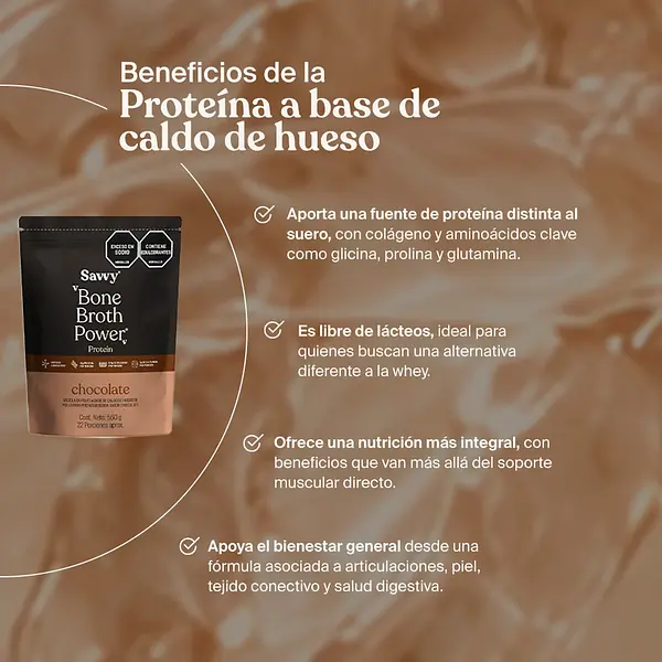 Bone Broth Power Chocolate 560g Savvy