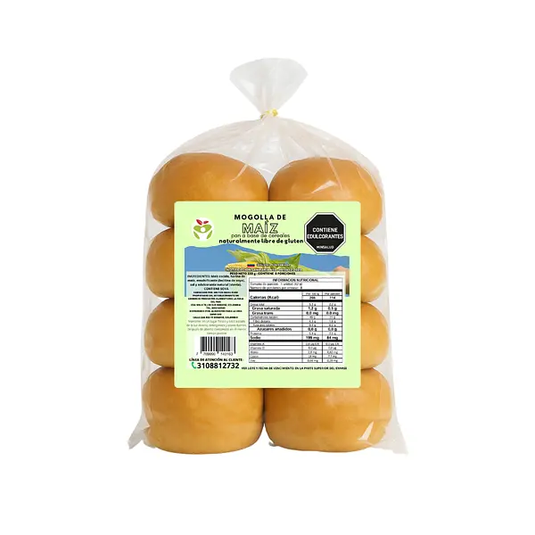 Pan Mogolla Maíz Sin Gluten 330g Alimvida